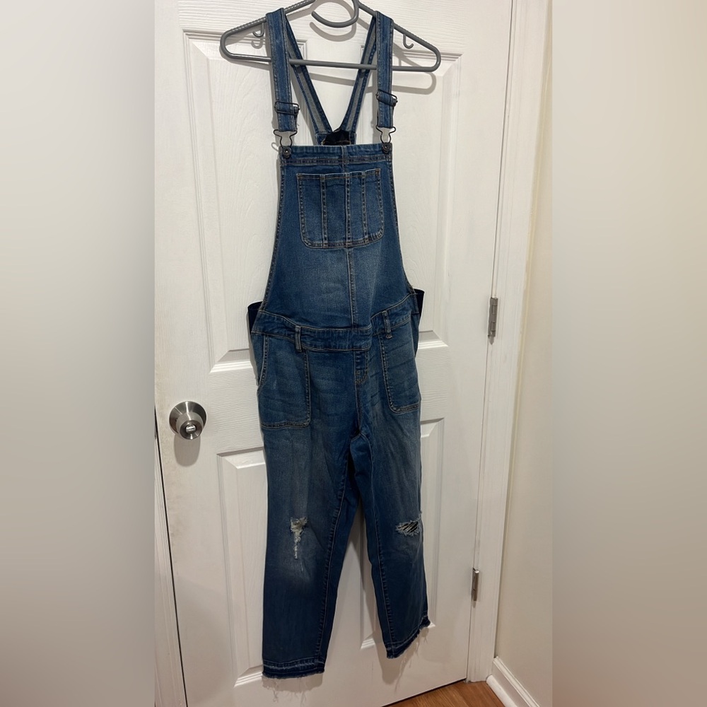 Indigo Blue Women's Denim Overalls (Maternity)